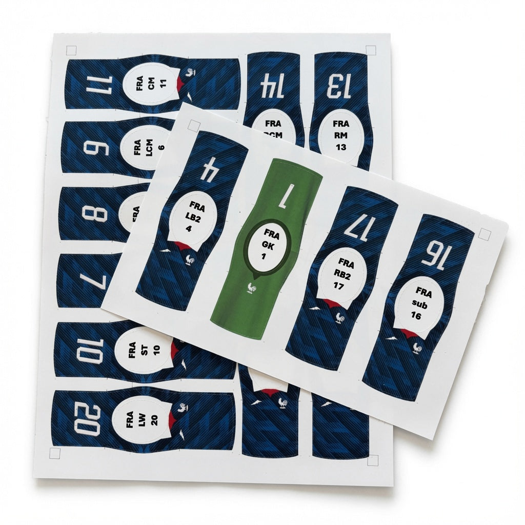 France foosball jerseys